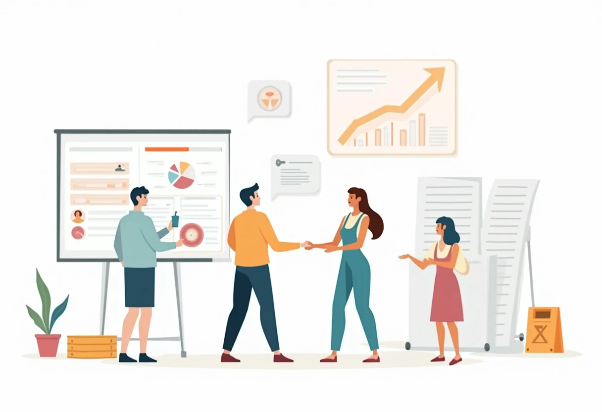 Data dashboard showing job market insights