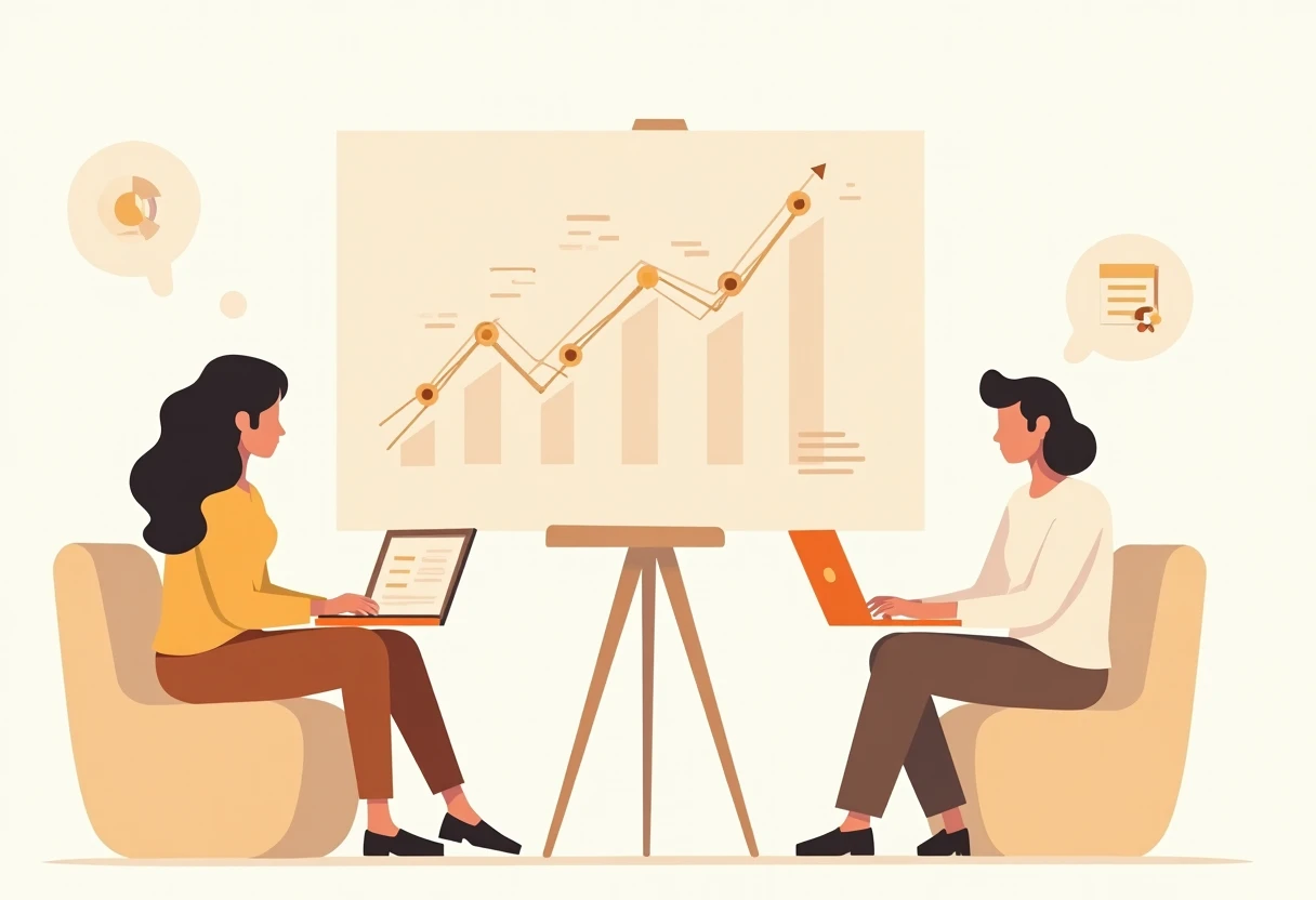 Analista de datos trabajando