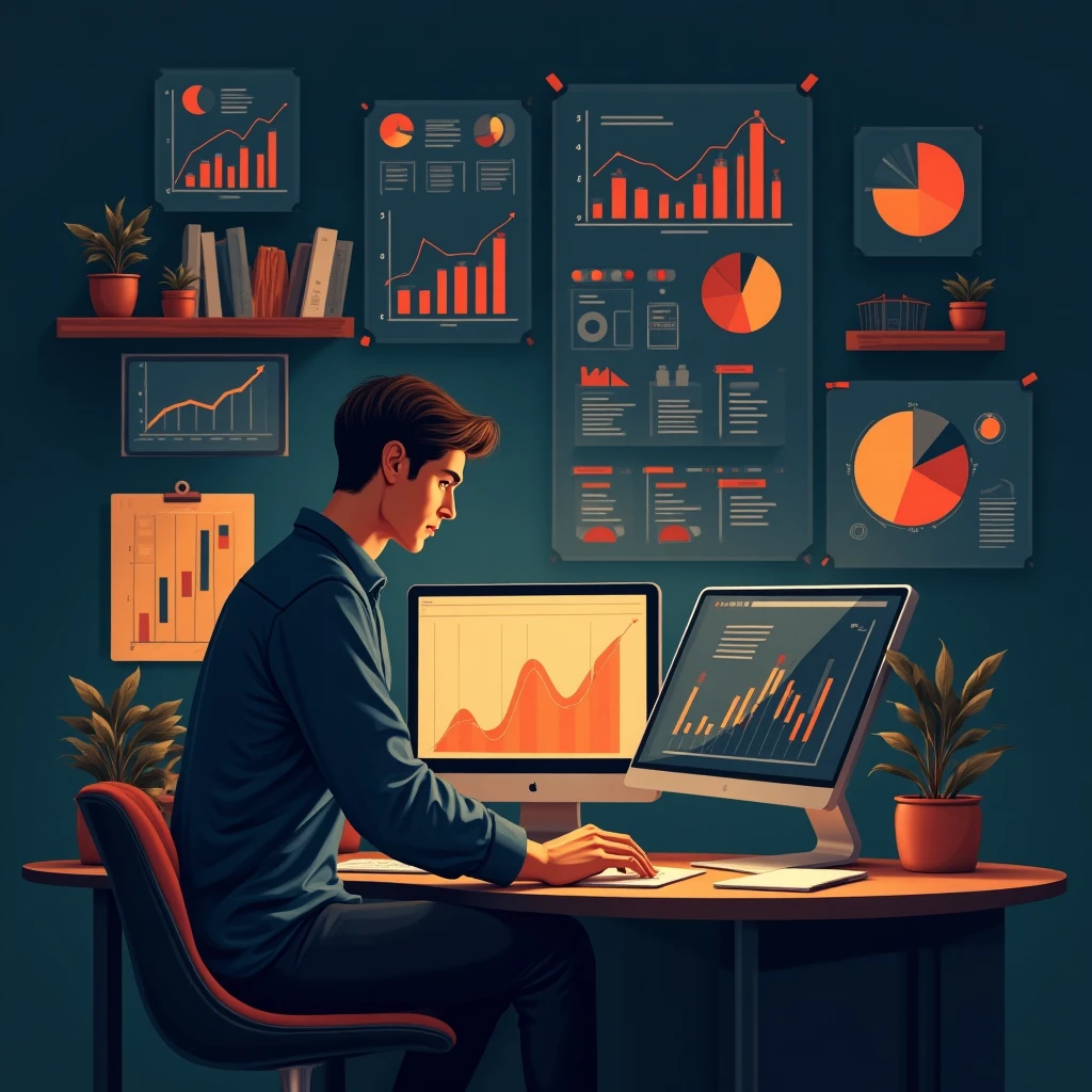 Analista de dados em ação