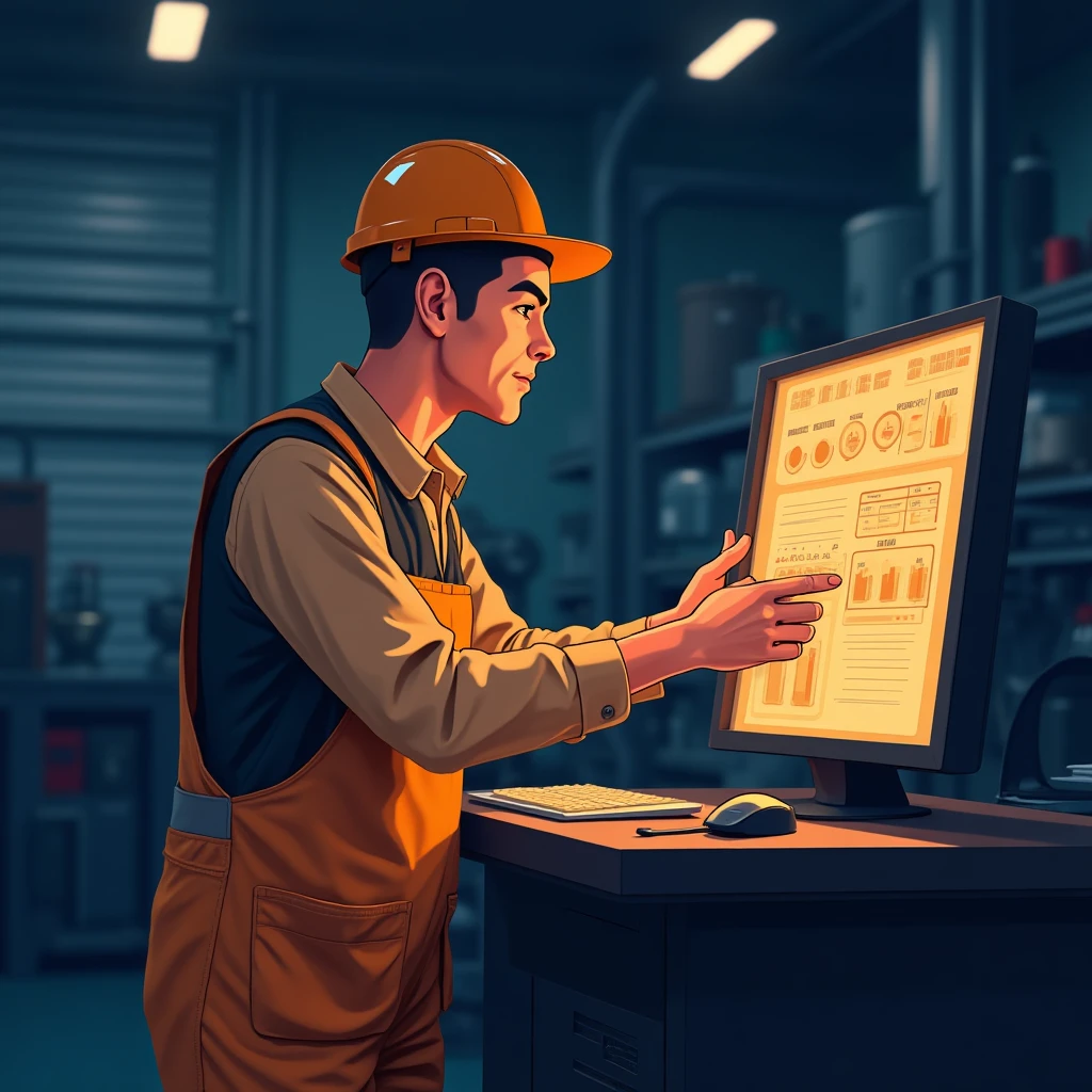 Trabalhador de tecnologia de produção