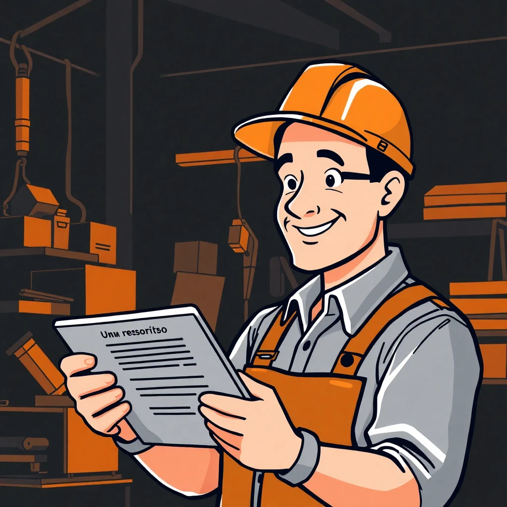 Trabalhador revisando ofertas de emprego