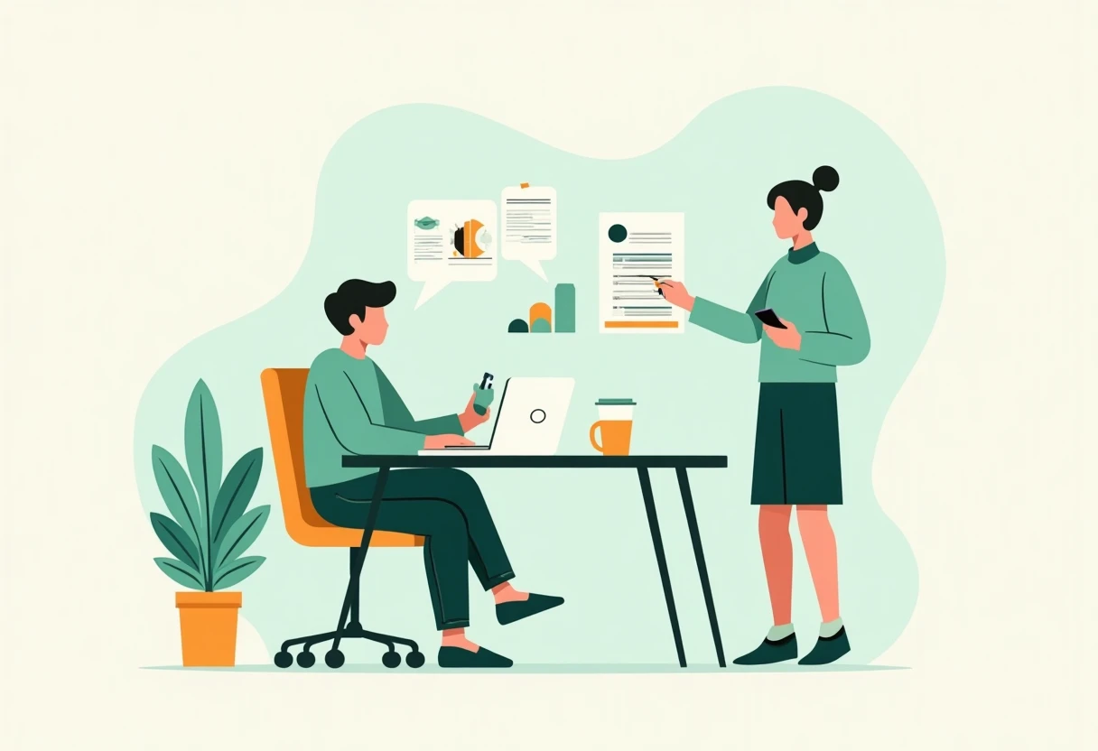 Freelancer em um espaço de coworking