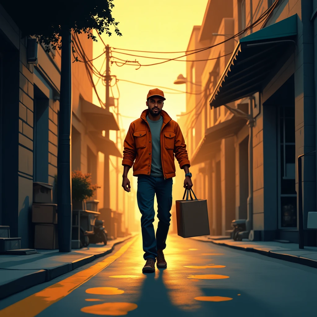 Courier tradicional em ação