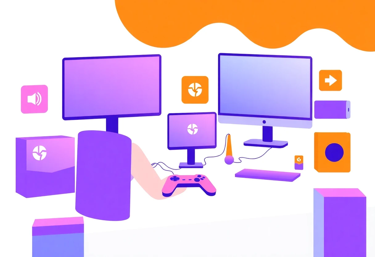 Illustration av streamingappar