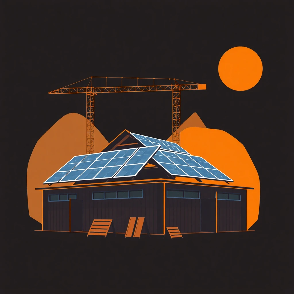 Renewable energy construction site