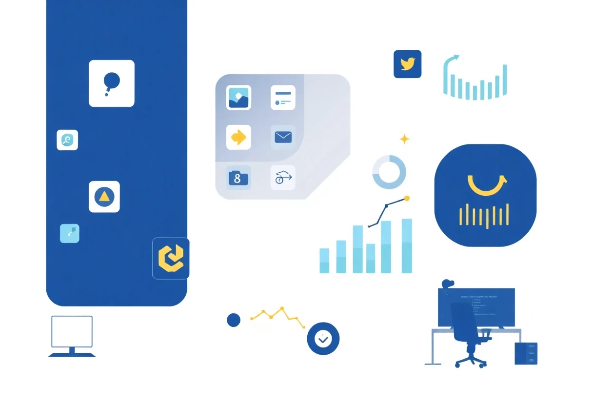 Geometric representation of productivity apps