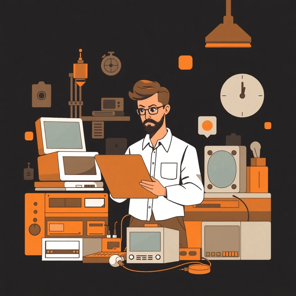 Profesional de IT en acción