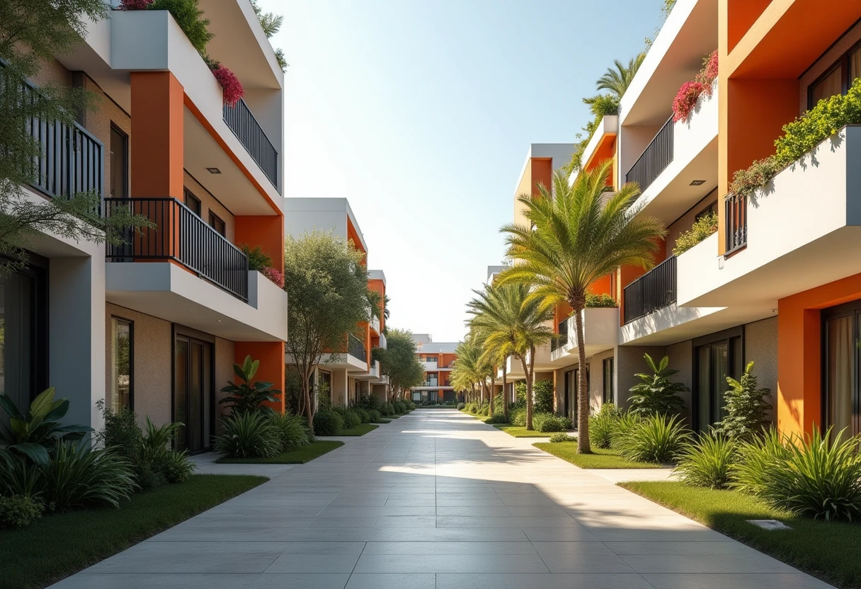 Complejo de apartamentos moderno