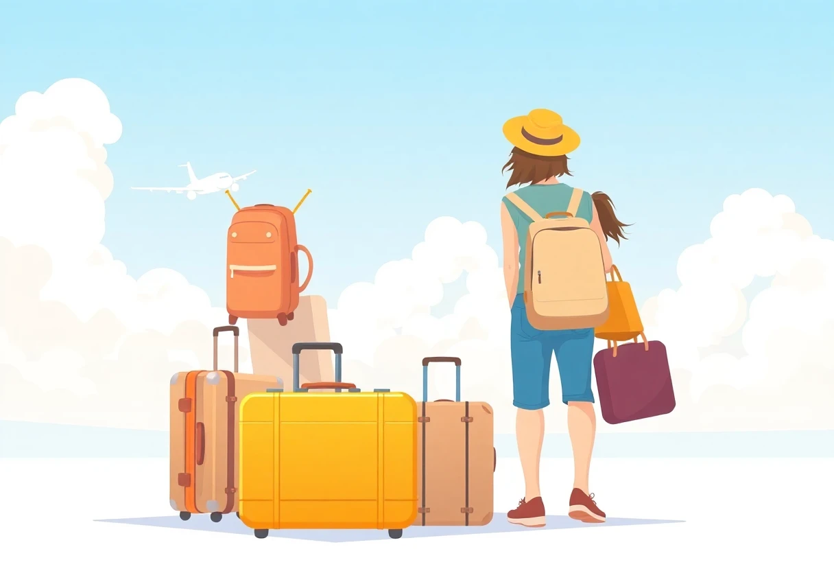 Avion décollant vers une destination ensoleillée