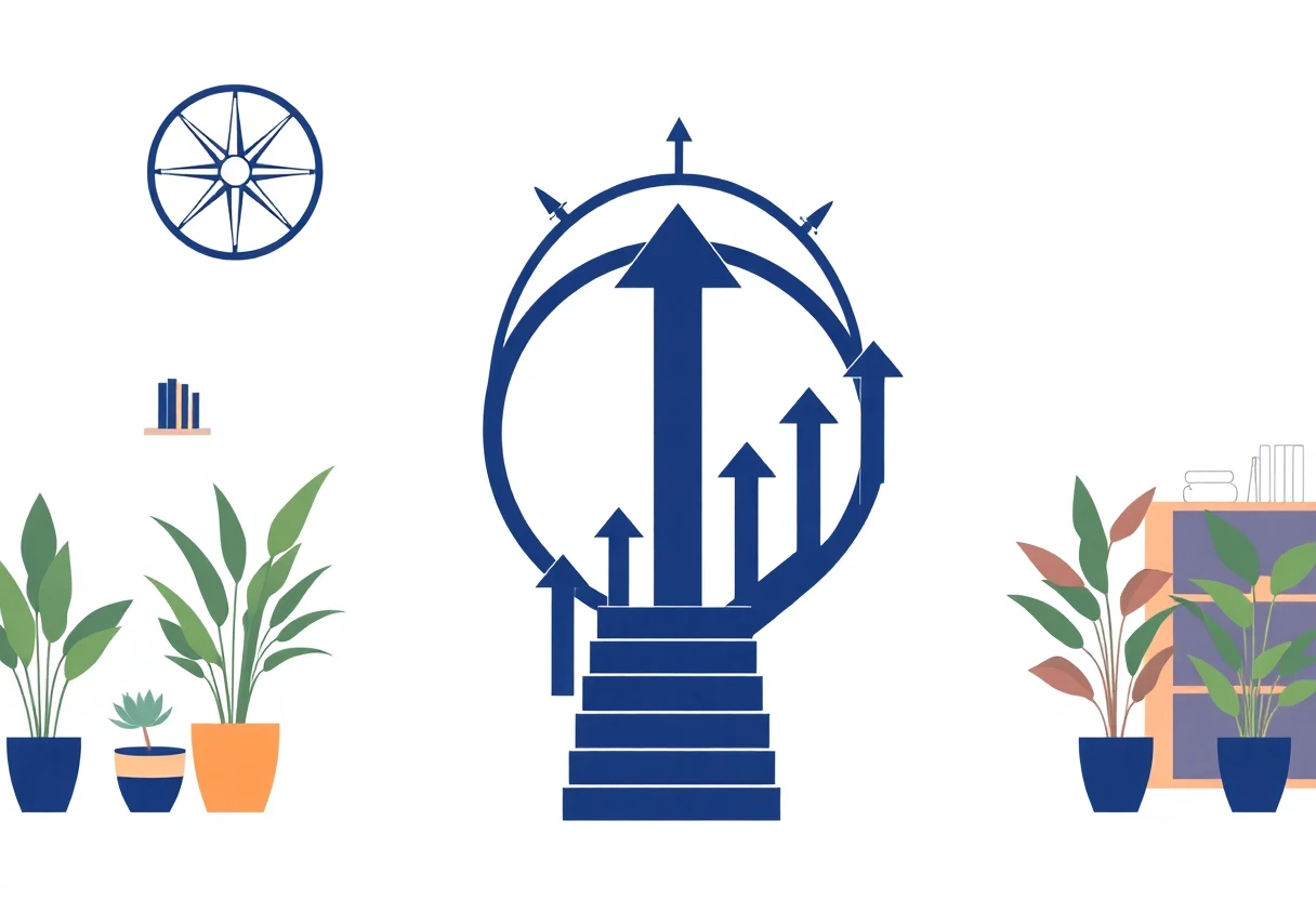 Career advancement illustration