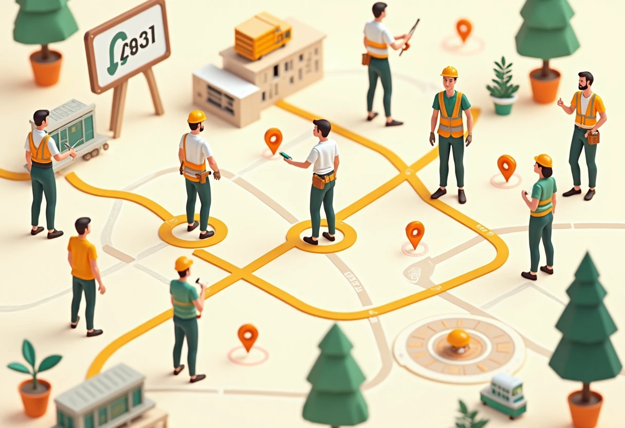 Construction career paths map