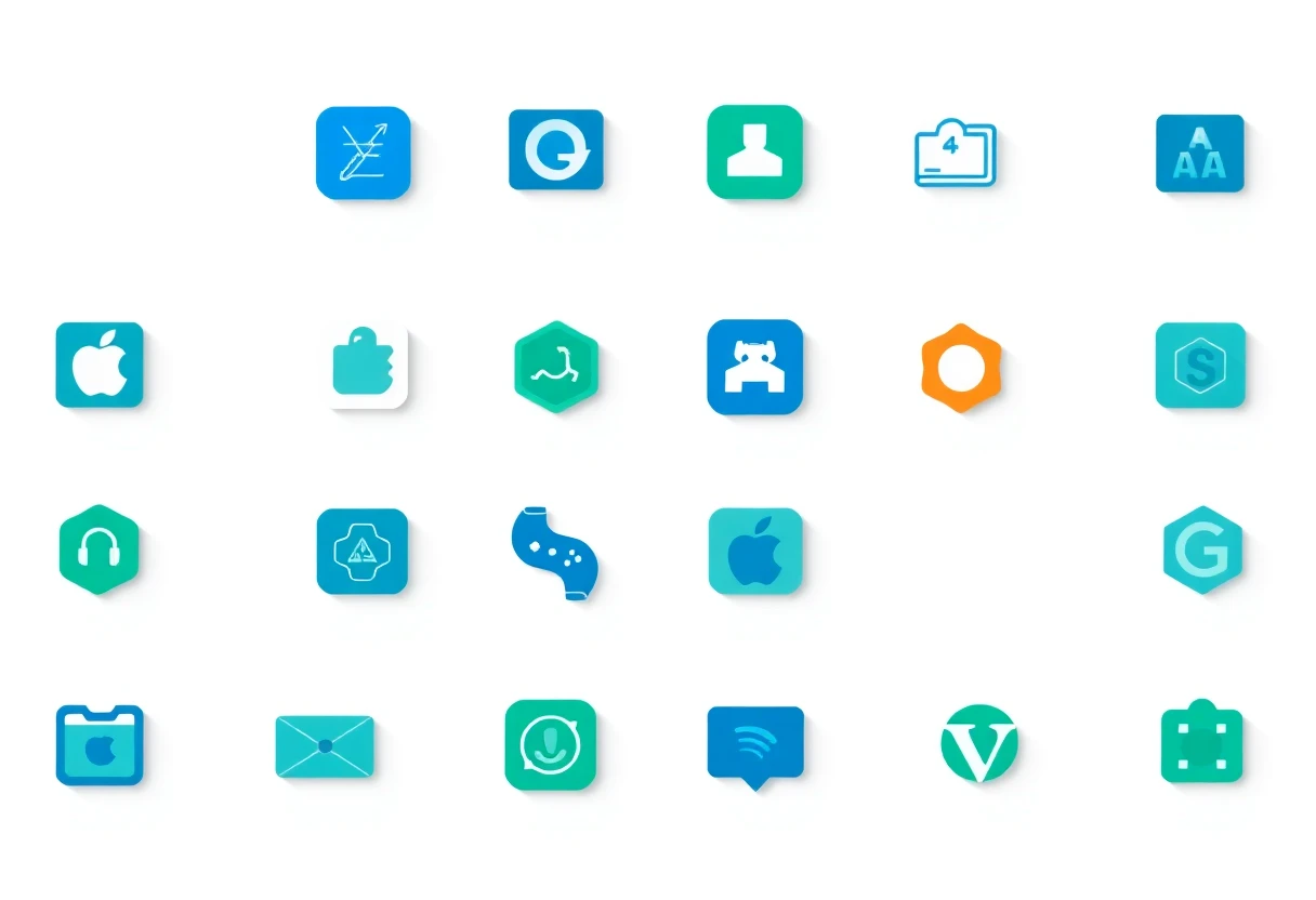 Abstract representation of productivity apps