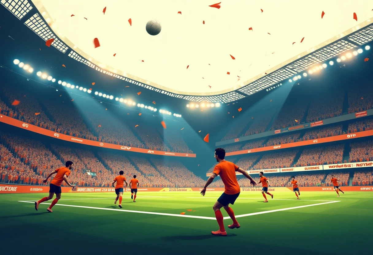 Spannendes Fußballspiel