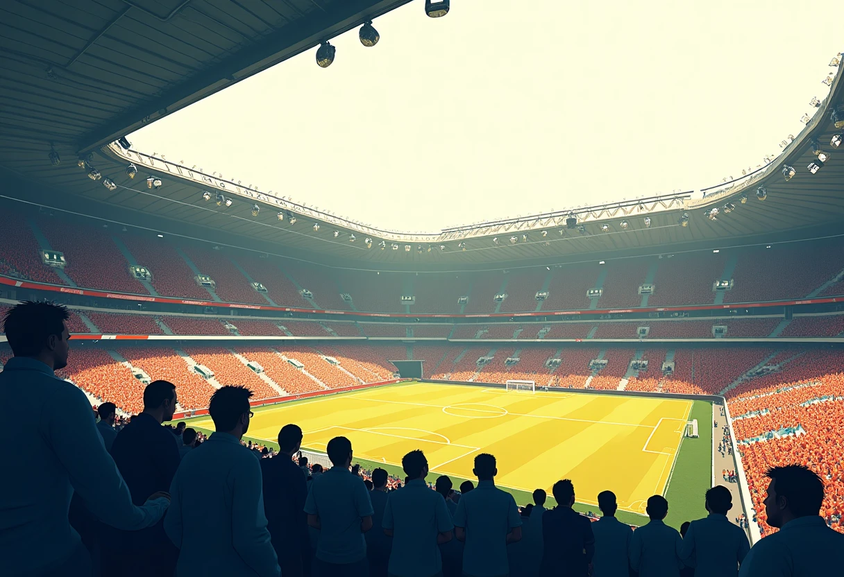 Weltmeisterschafts-Stadionatmosphäre