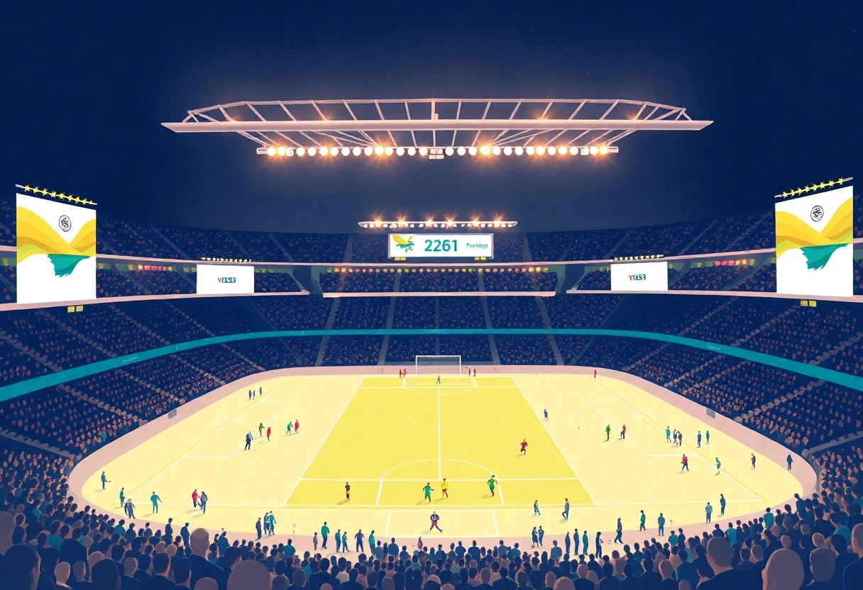 Spannung im Stadion bei der FIFA-Weltmeisterschaft