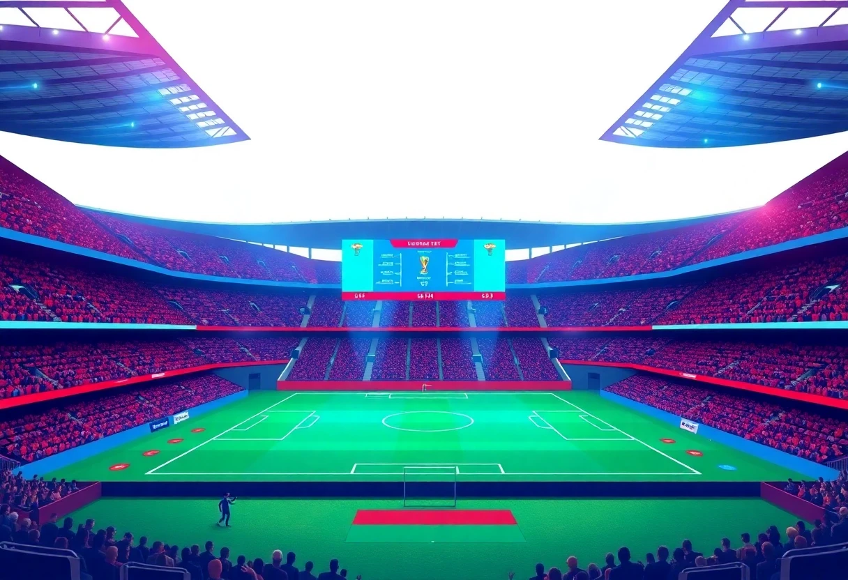Exciting World Cup stadium