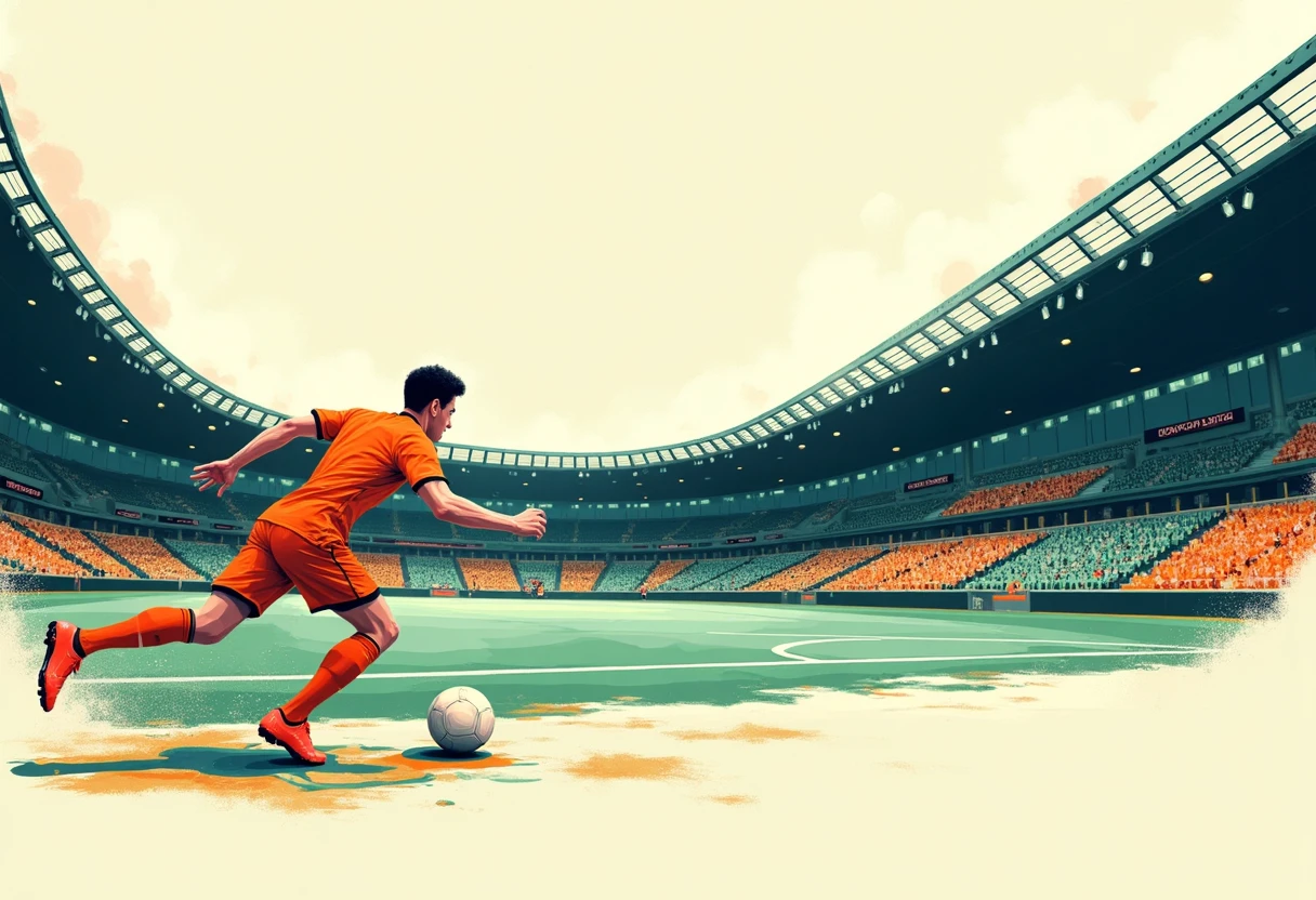 Star player in action