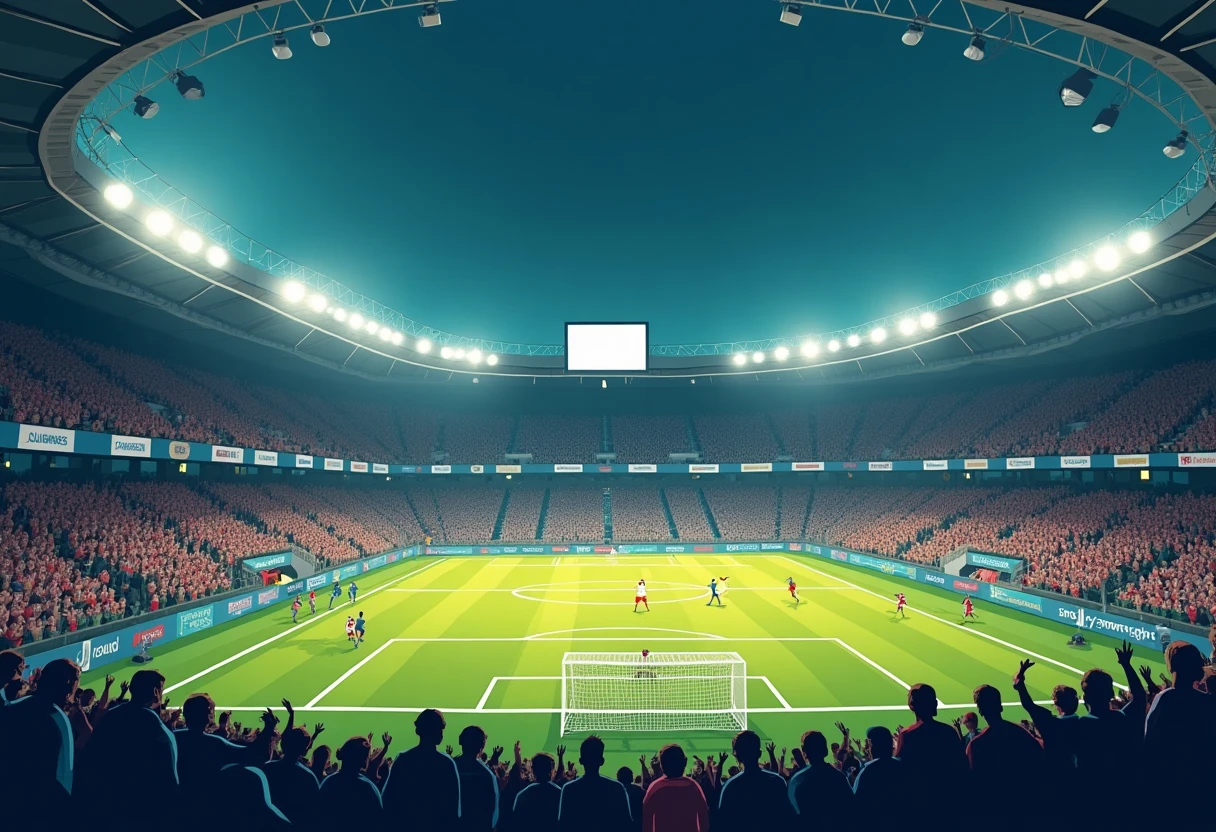 Stade de football en direct