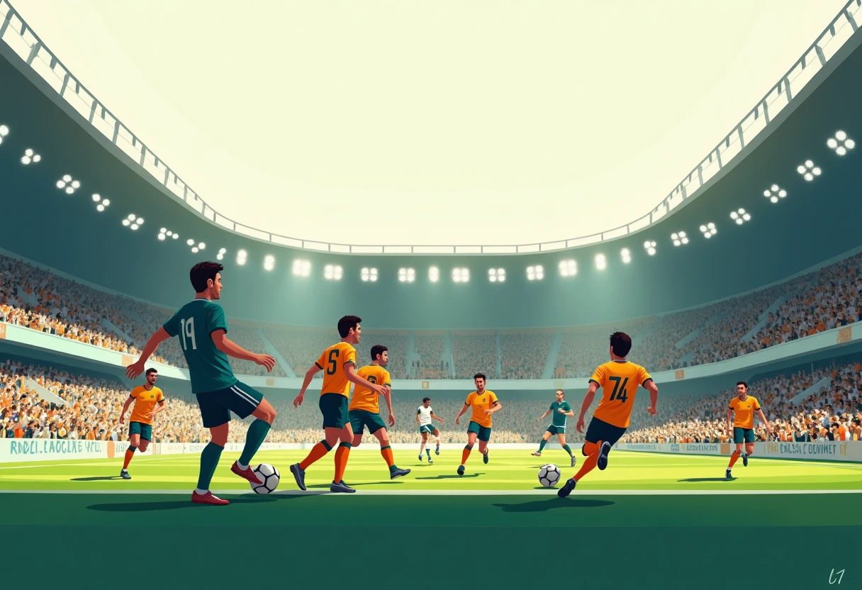 Exciting FIFA World Cup atmosphere