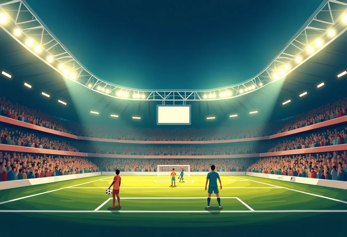 Stadium during a World Cup match