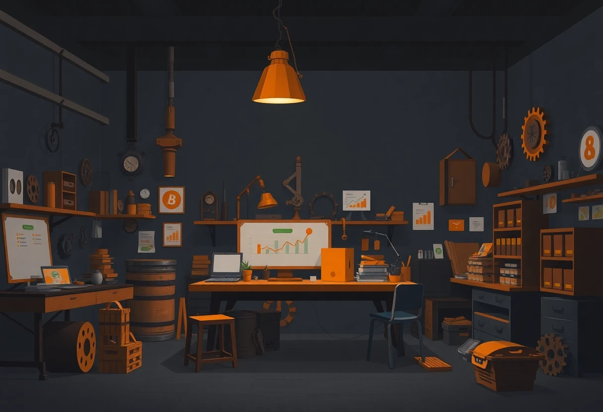 Finance workspace illustration