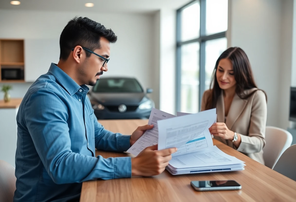 Comparando opções de financiamento de veículos