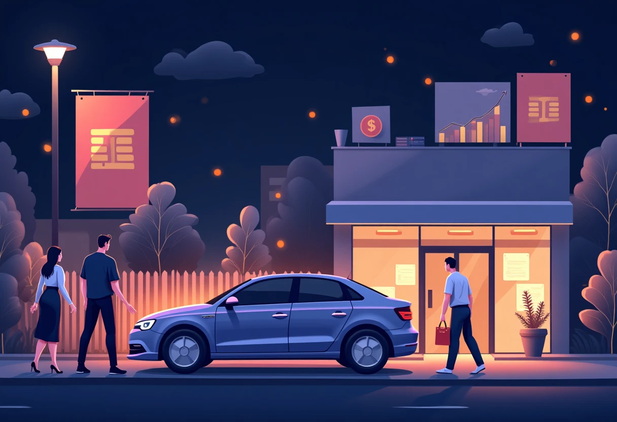 Car dealership with promotional offers
