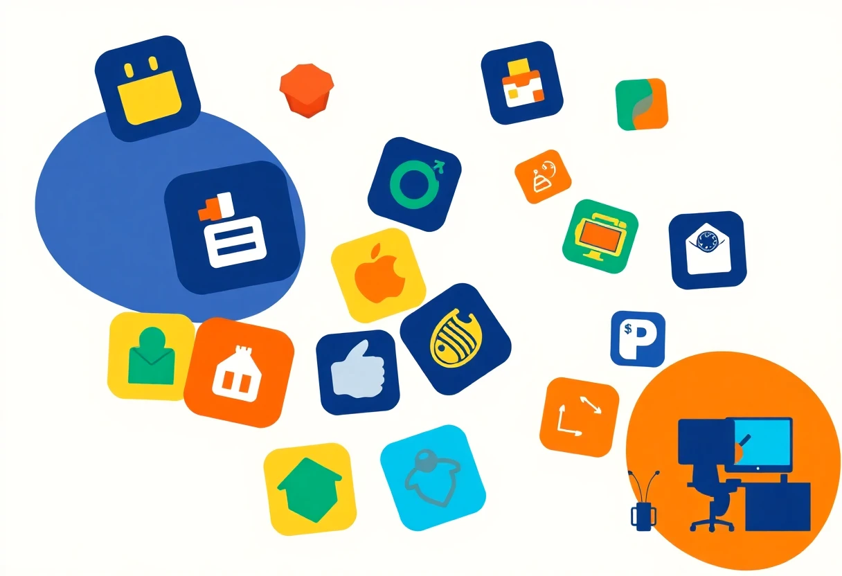 Abstract representation of budgeting apps