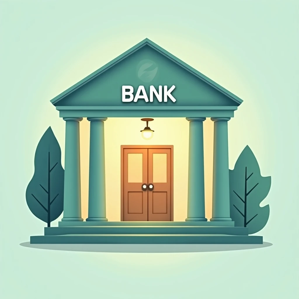 Community bank entrance