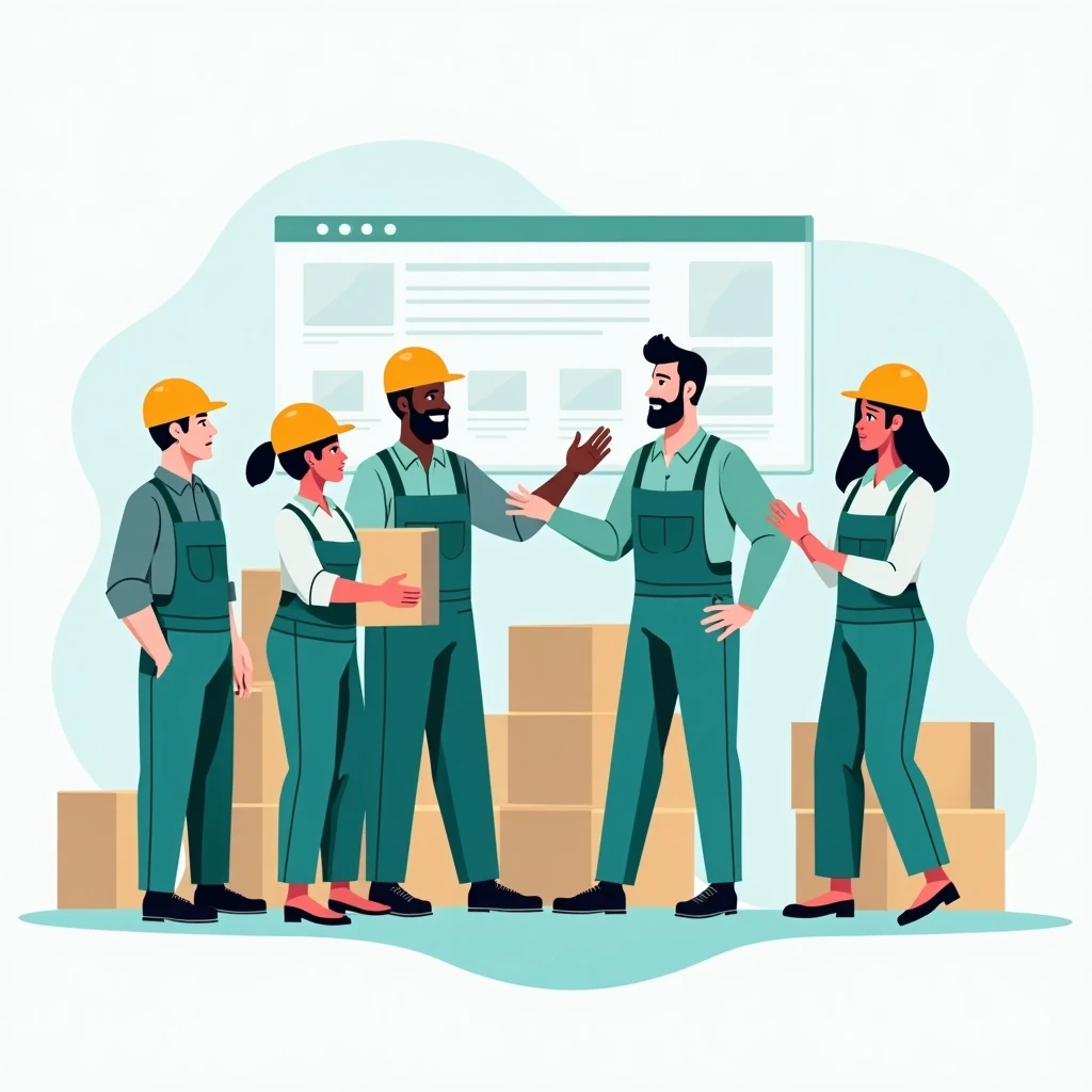 Warehouse teamwork