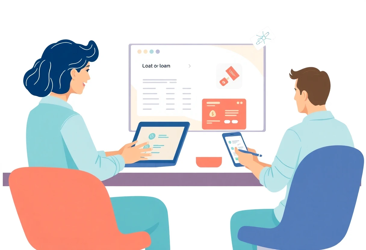 Freelancer comparing loan options