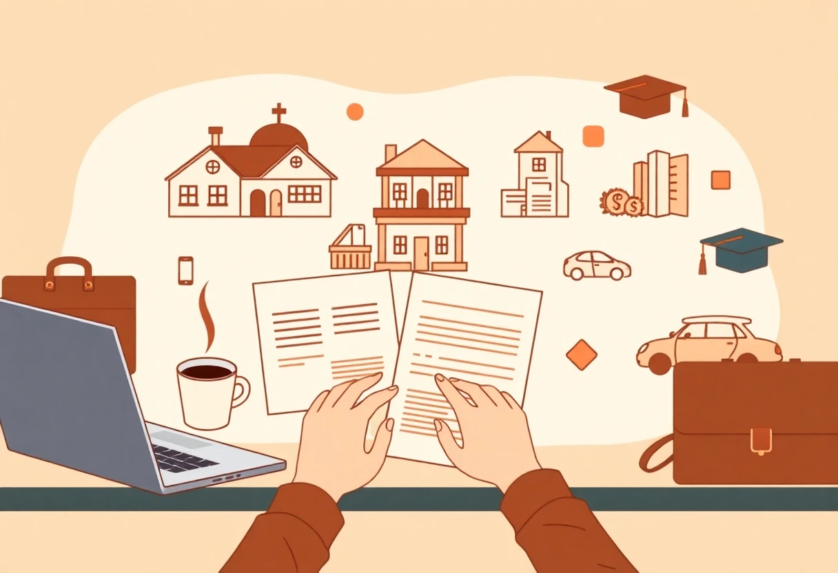 Reviewing loan options