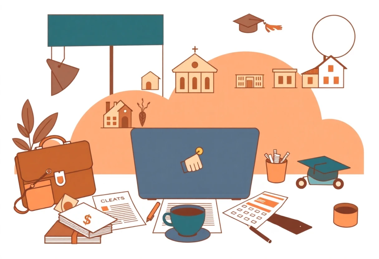 Freelancer reviewing loan options