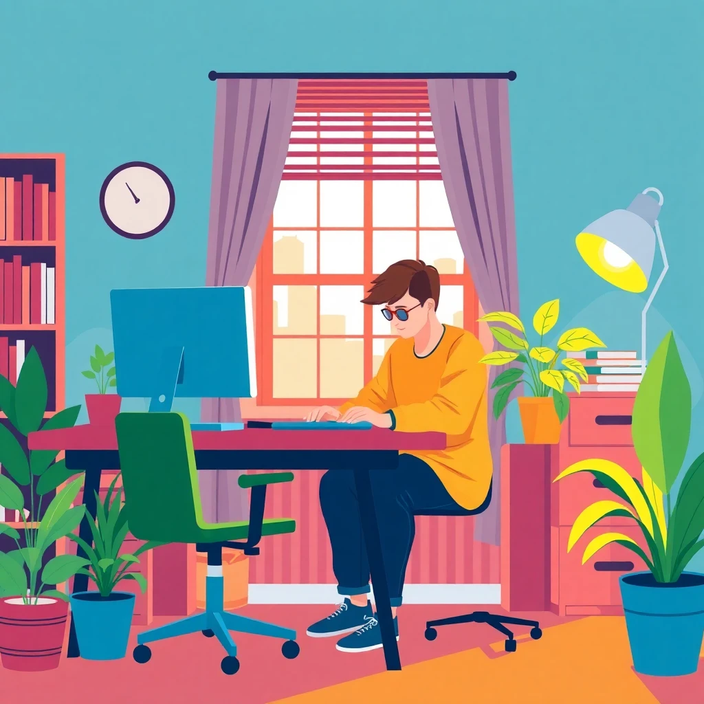 Remote work setup