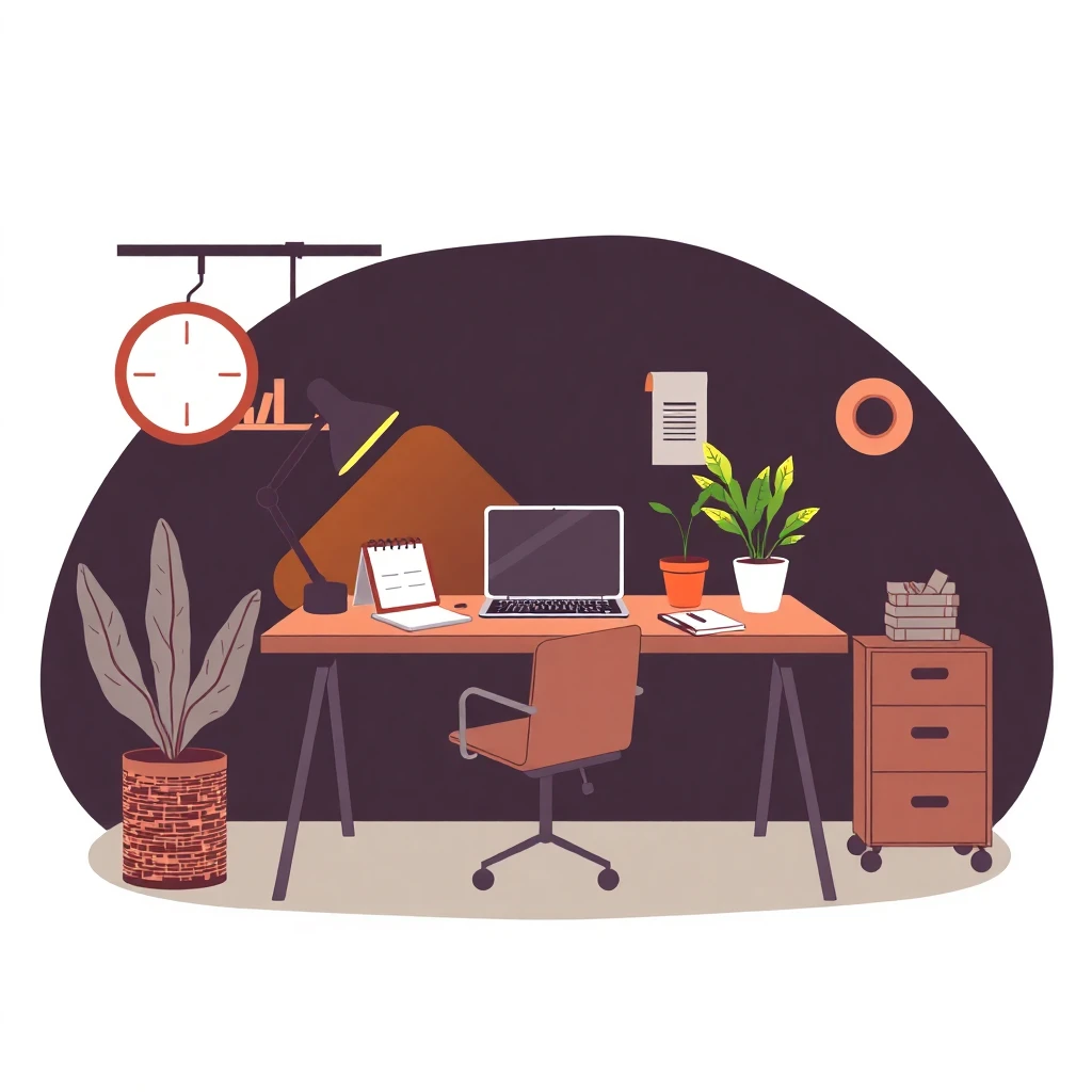 Stylish office setup