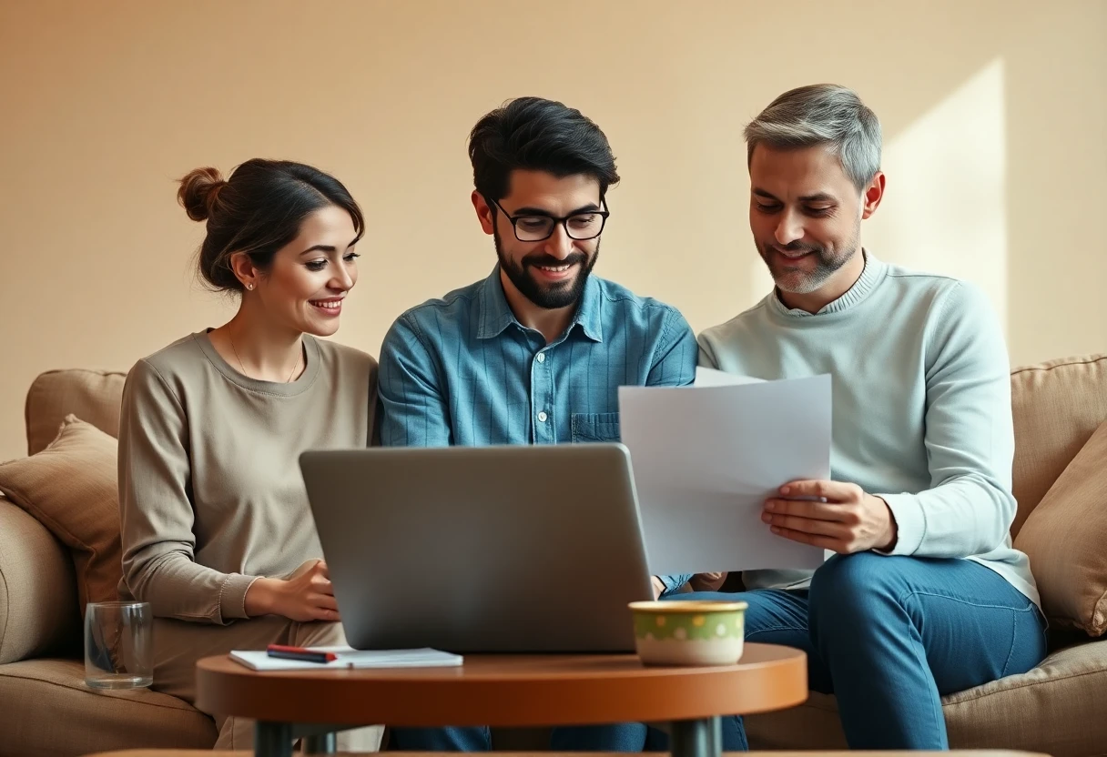 Couple reviewing personal loan options