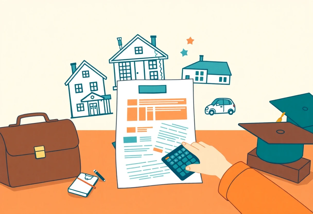 Budget loan concept
