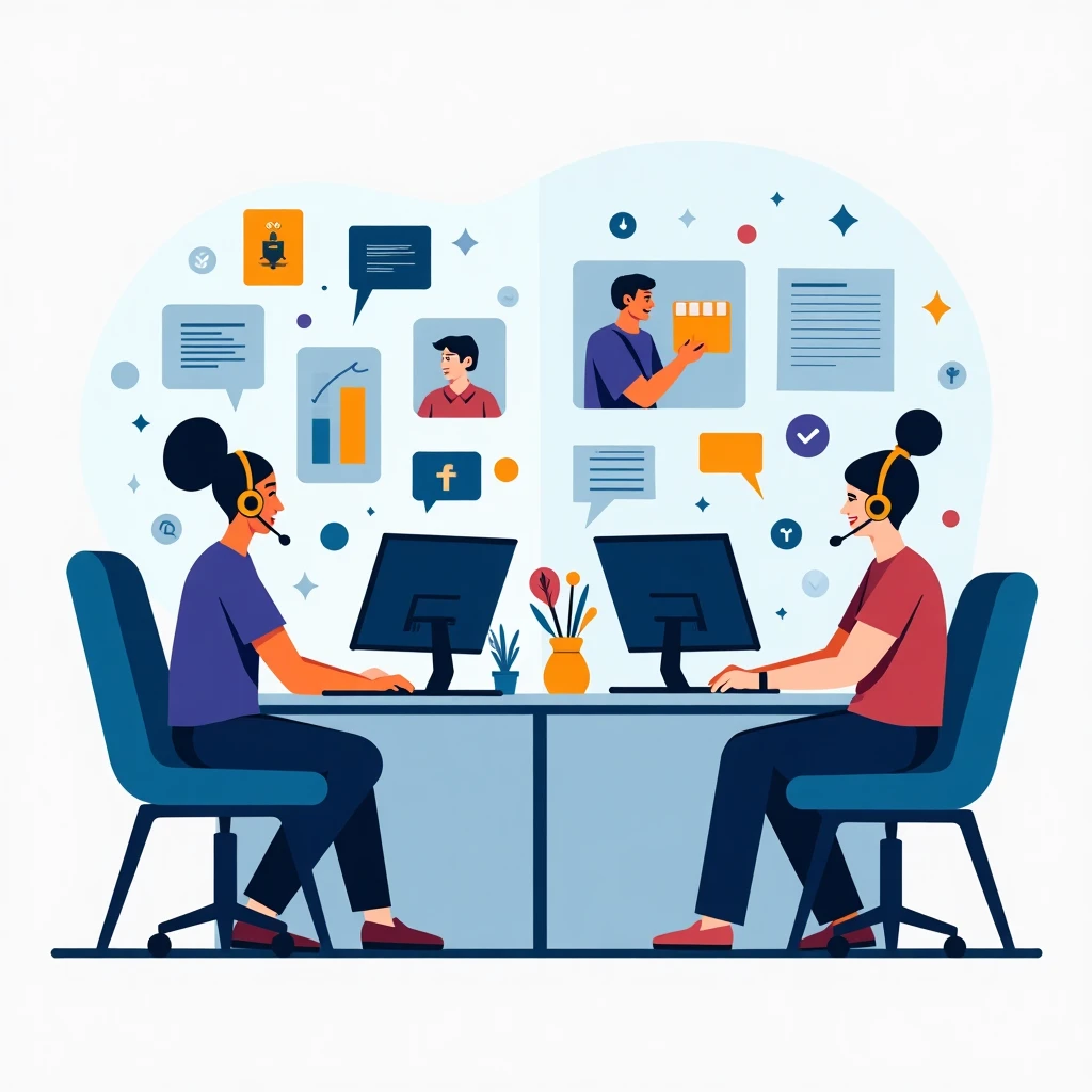 On-site customer service environment