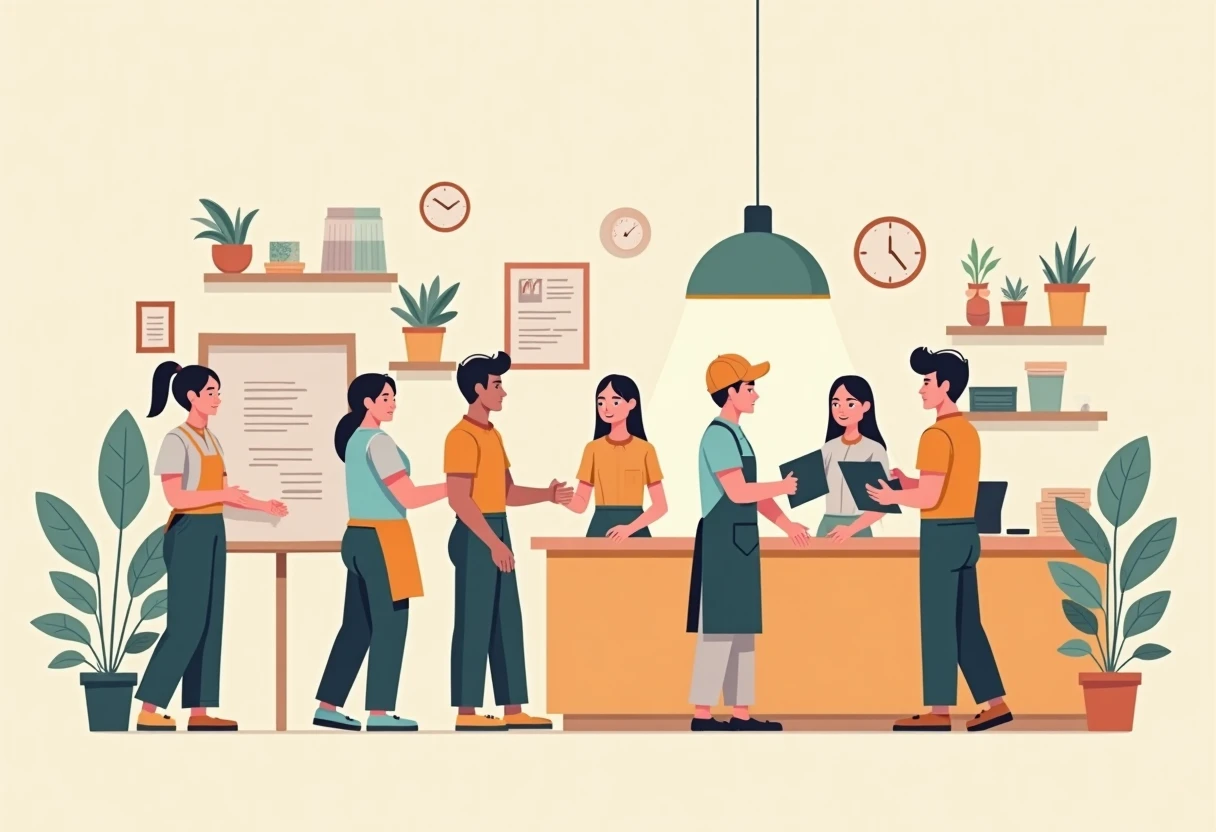 Retail job opportunities in action