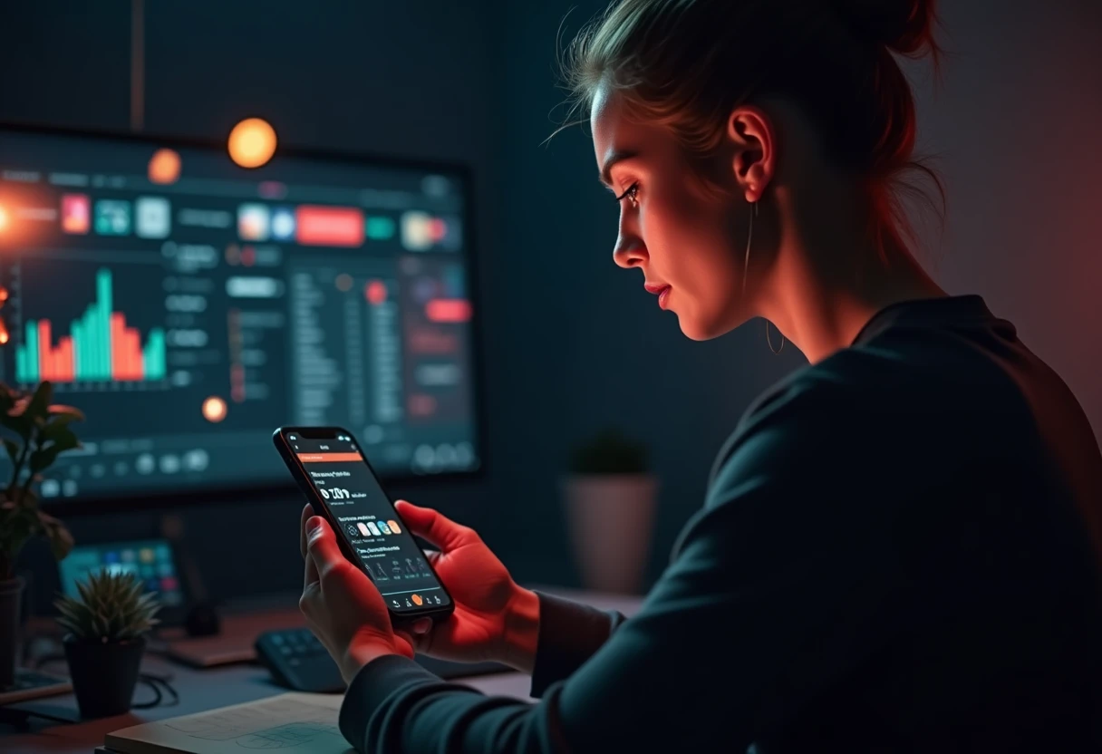 Fitness app in office setting