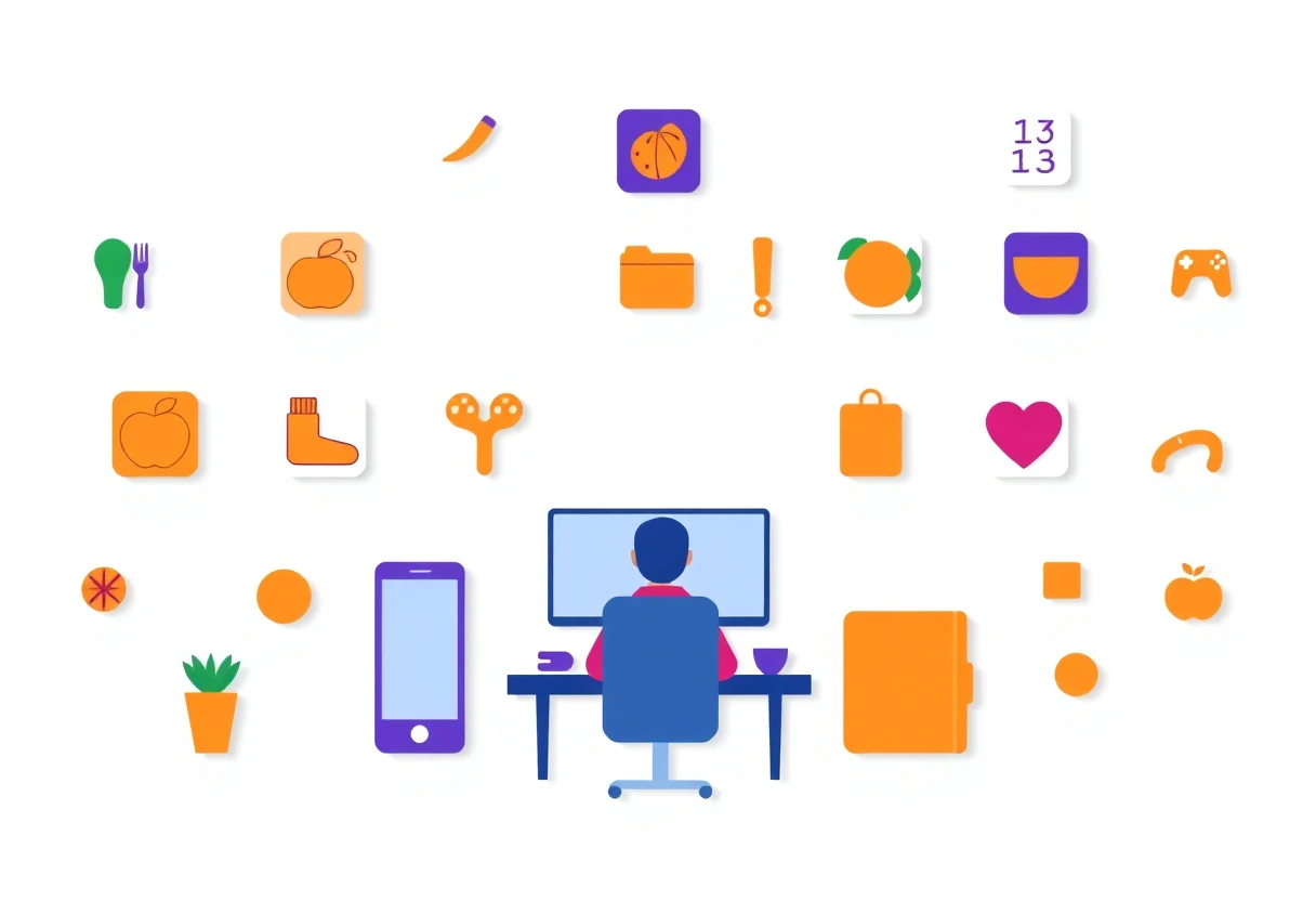 Symbolic representation of nutrition and fitness