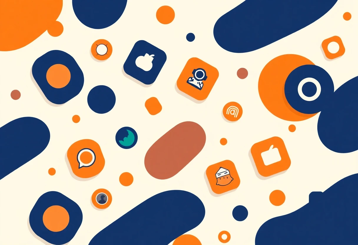 Fitness and health app icons