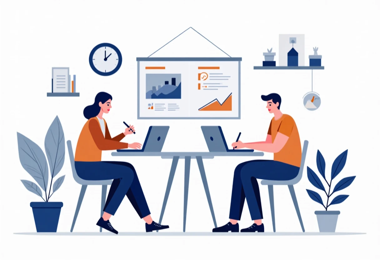 Creative professionals working remotely