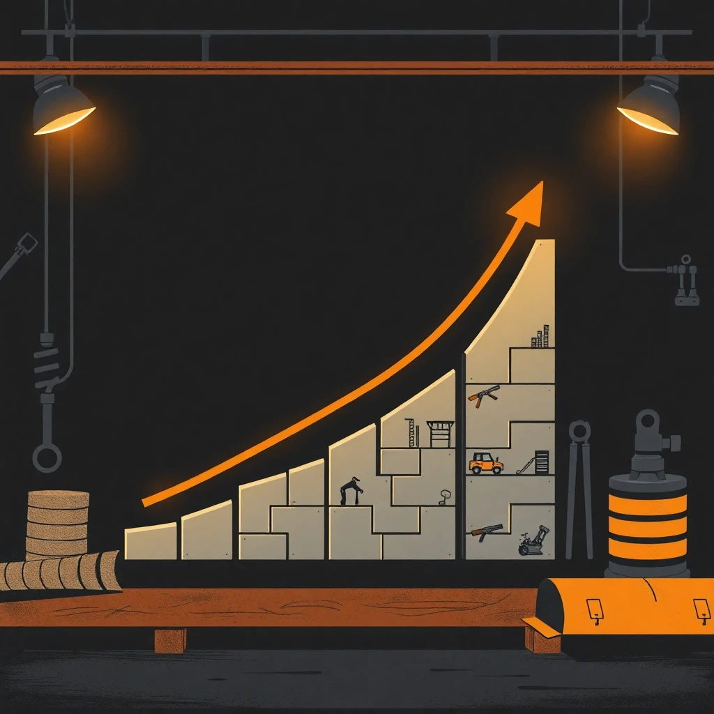 Crescimento na carreira de construção