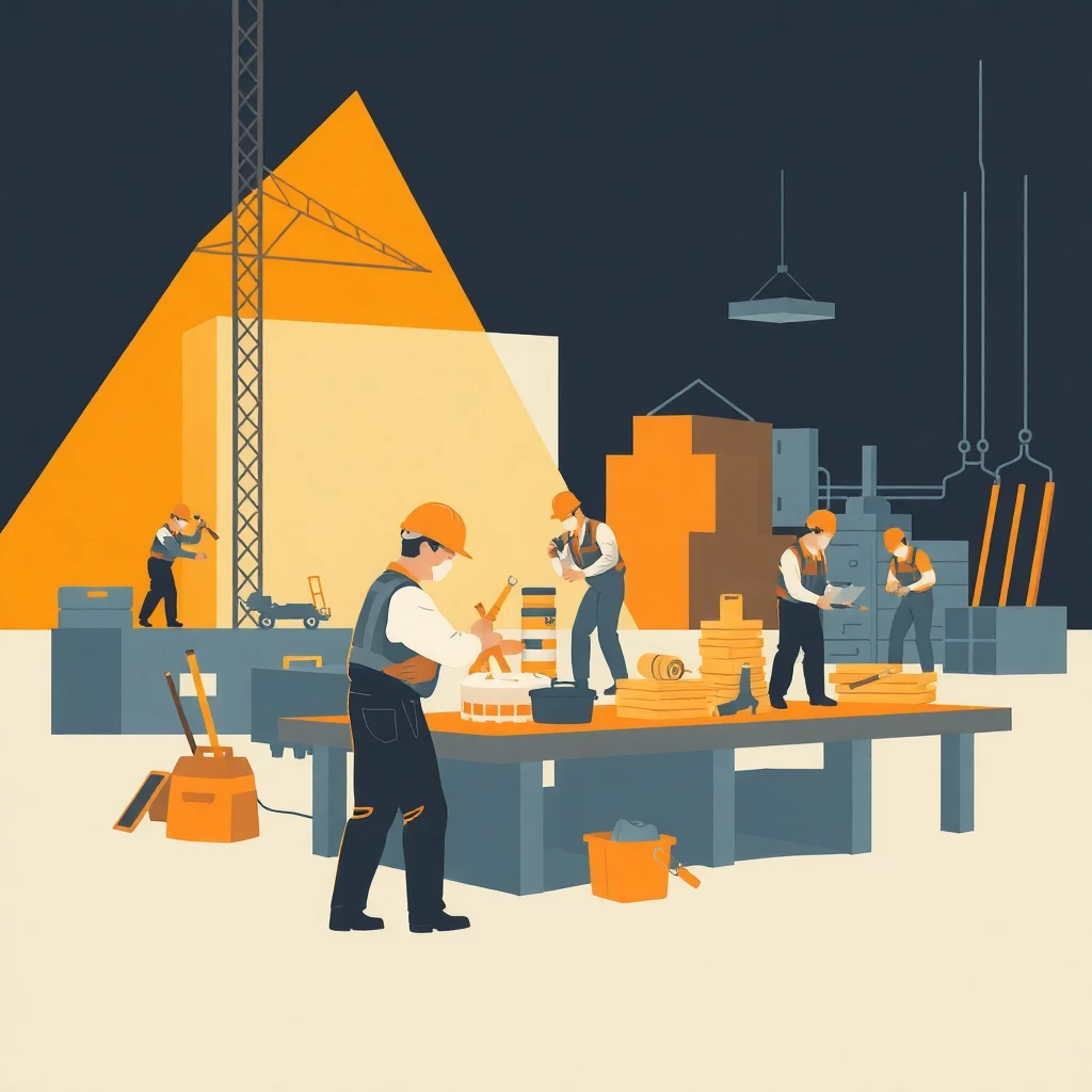 Canteiro de obras ativo
