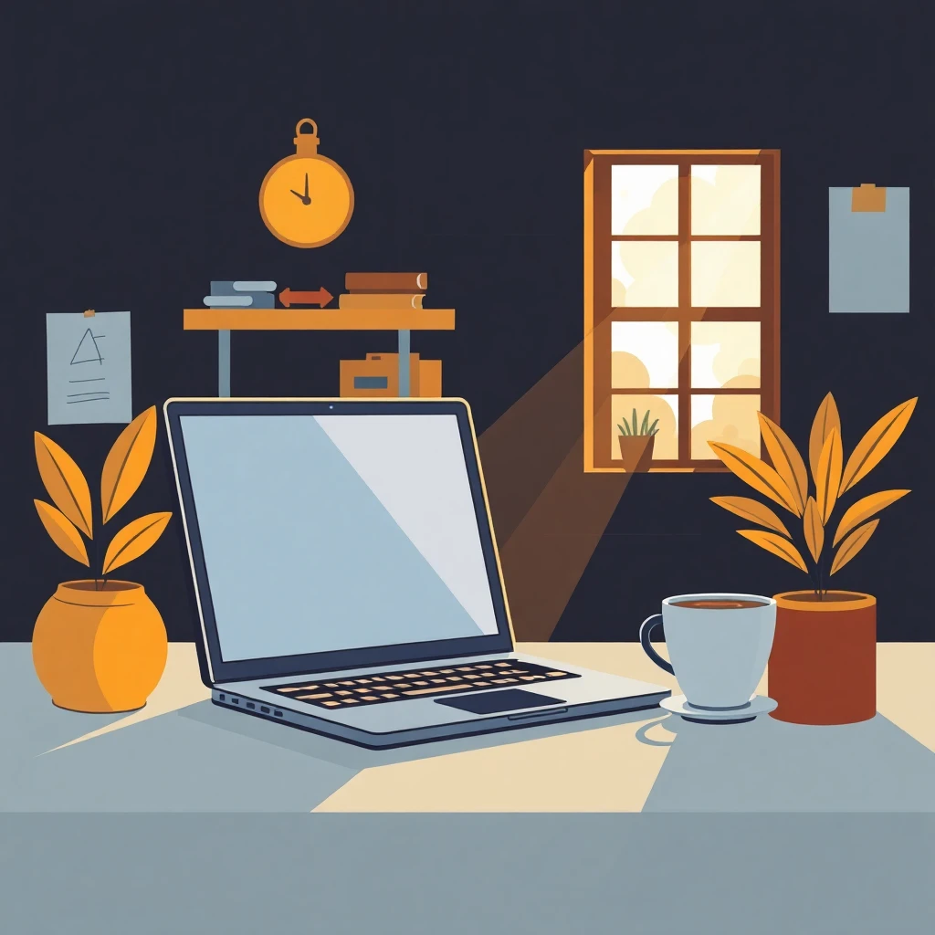 Remote work setup