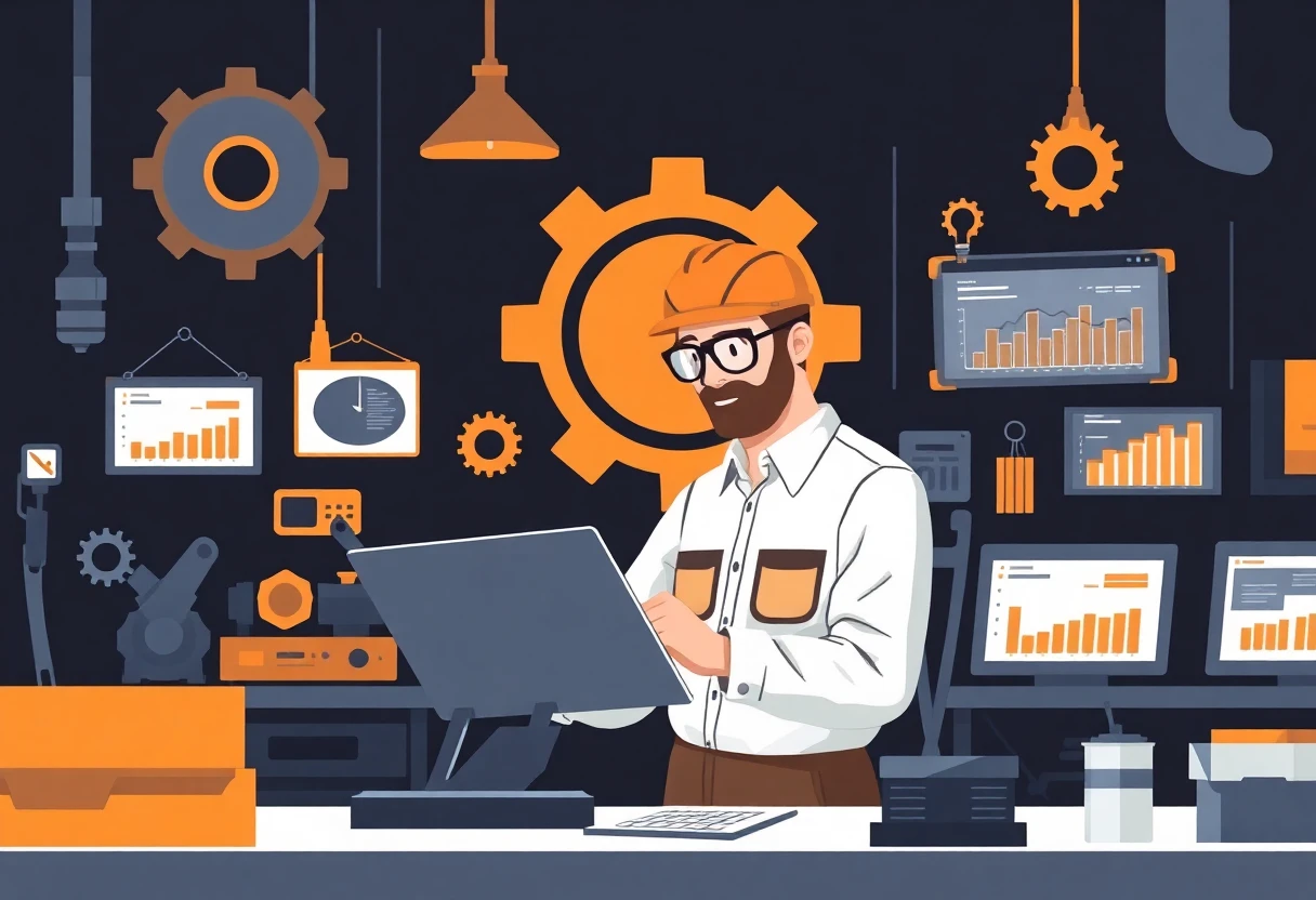 Ingeniero de datos en su entorno laboral