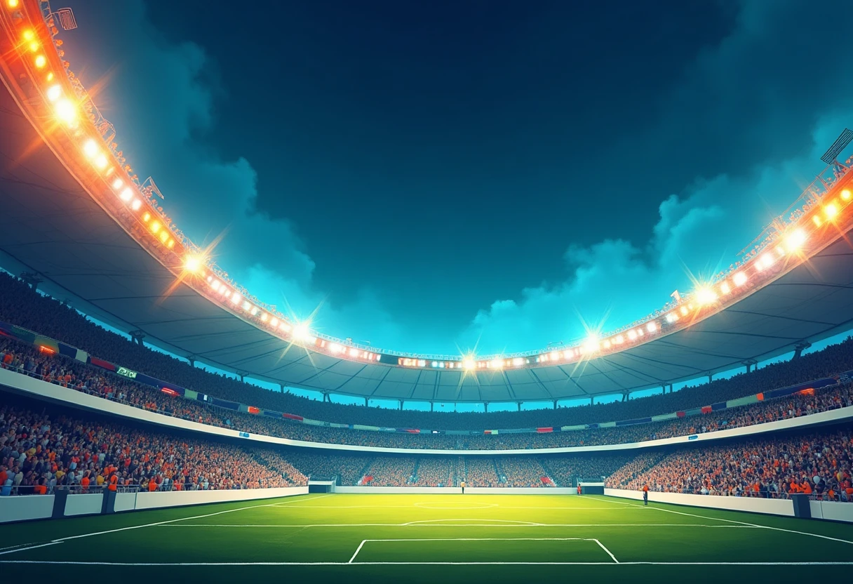 Estadio lleno de energía durante la Copa Libertadores