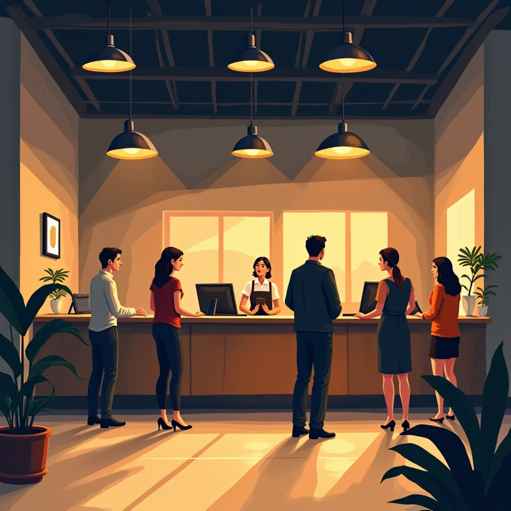Hotel front desk management