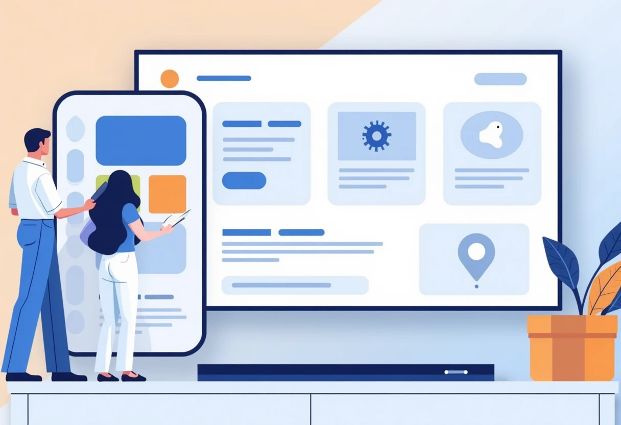Interfaz de app de streaming